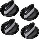74011287 Gas Range Burner Knob Black Replacement for Maytag gas stove knobs AP4100044 PS2088607 WP74011287VP WP74011287-4 Pack