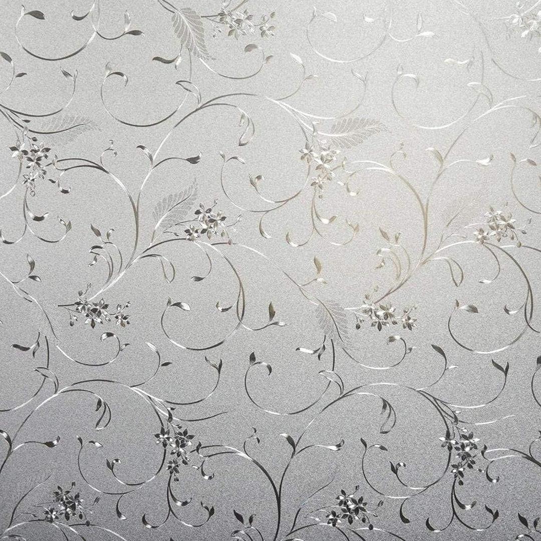 Niviy Static Cling Non-Adhesive Window Film Frosted Glass Film Bathroom Door Glass Decoration Window Film Privacy Covering (29.5"x 78.7") (Pure)