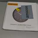 jomparis Wall Clock 12 Inch Non-Ticking Silent Battery Operated Round Wall Clock Modern Elegant Simple Style Clock for Home Office Kitchen Bedroom Living Room (Gray)