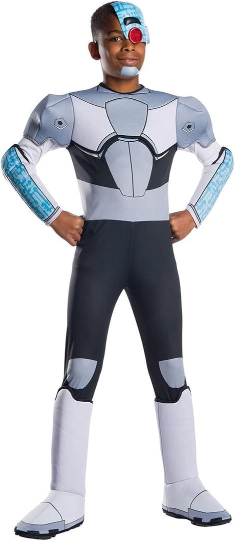 DC Teen Titans Go!: Cyborg Deluxe Costume for Kids by Rubies, Boy's Small