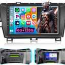 8 Core 6+128G Android 13 Car Stereo Radio for Toyota Prius 2010-2015 Wireless Carplay Android Auto, 9 Inch IPS 1280 * 720 Touchscreen Car Stereo with BT 5.0/32 EQ DSP/AHD Backup Camera/GPS/WiFi/FM RDS