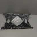 Stainless Steel Stove Gap Covers,Stove Gap Filler, Range Trim Kit, Stove Gap Guards, Heat Resistant and Easy to Clean, Easy retractable Length 13.8" to 27.5", Width 0.79",Black(2PCS)