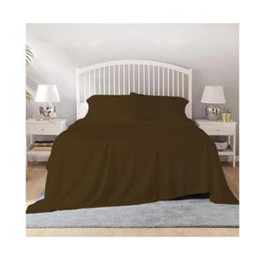 4 Piece 100% Egyptian Cotton King Size Sheet Set 1000 Thread Count Luxury Ultra Soft Bed Sheets Fits Mattress Upto 18" Inch Deep Pocket, King Size - Chocolate Solid