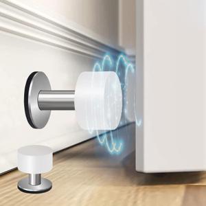 Door Stoppers, Self Adhesive Rubber Bumper wall Door Bottom Stopper Knobs Baseboard with 2 Sticker for Floor Shower Refrigerator