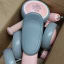 Baby Balance Bike for 1 Year Old Girls Gifts, 10-12 Months No Pedal Toddler Balance Bike with 4 Silence Wheels, 1st Birthday Gift, Ride On Toys for Boys Girls 1 Years Old, Pink