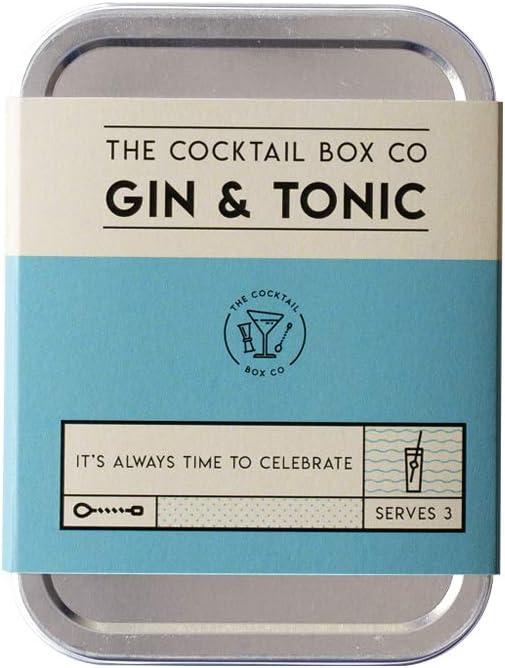 The Cocktail Box Co Gin & Tonic Cocktail Kit - Make Premium Hand Crafted Cocktails Gifts for Him or Her - 1 Kit