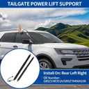 X AUTOHAUX Rear Left Tailgate Power Lift Support for Ford Explorer 16-19 for Ford Police Interceptor Utility Base 17-19 Liftgate Power Hatch Shock Strut No.GB5Z14B351A