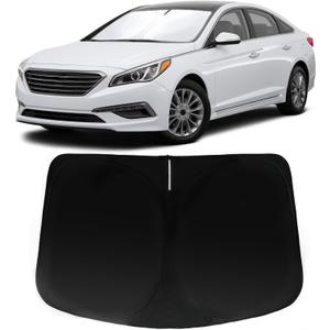 Windshield Sun Shade for Hyundai Sonata 2014-2019 | Car Front Window Sunshade with 240T Sun Visor Protector Blocks UV Rays Heat Sun Shield Accessories