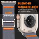 Sport Band Compatible with Apple Watch Ultra 3/2/1 Band 49mm 46mm 45mm 44mm 42mm 41mm 40mm 38mm Men Women, Stretchy Nylon Loop Strap with G-Hook for iWatch Series Ultra 11 10 SE 9 8 7 6 5 4 3