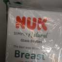 NUK Simply Natural Glass Baby Bottles, 4 oz, 3 Pack