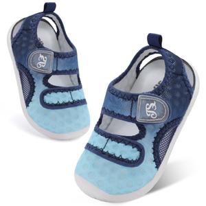 JIASUQI Toddler boys sandals toddler sandals boys summer shoes baby sandals Blue Size 8-8.5