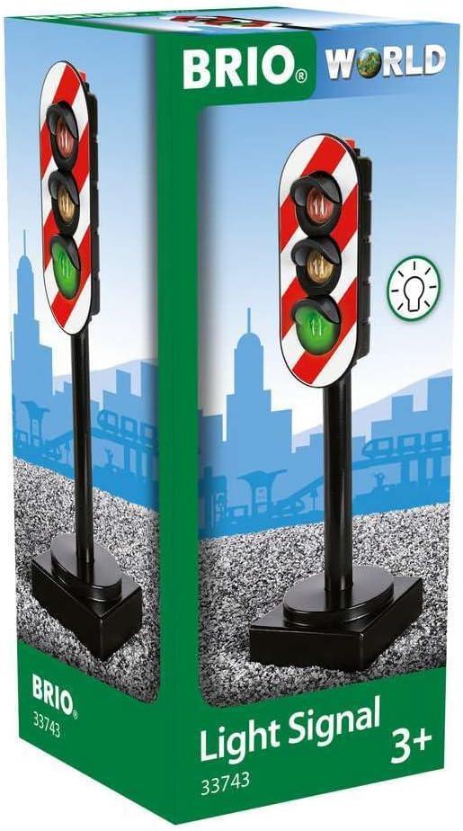 BRIO World 33743 - Light Signal - Wooden Toy Train Accessory for Kids Ages 3 and Up