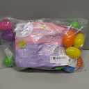stargo 36 Pack Colorful Prefilled Easter Eggs bulk with Mini Plush Easter toys - Plastic easter Eggs with plushies for Easter Basket stuffers, Easter Gifts, Egg Hunts Party Decorations Goodie Bags