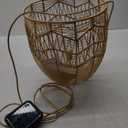 Rattan Lamp Shade, Boho Wicker Woven Pendant Light Lamp Shades Replacement for Chandelier, Floor Table Hanging Light