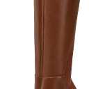 Rilista Womens Knee High Boots Sexy Pointed Toe Stiletto Heel Boot Leather Zipper Dress Shoes (8.5, Brown)
