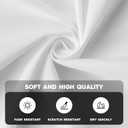 Horaldaily White Tablecloth 5270 Inch Rectangular, Stain and Wrinkle Resistant Washable Table Cloth, Decorative Polyester Table Cover for Party Picnic Dinner Decor