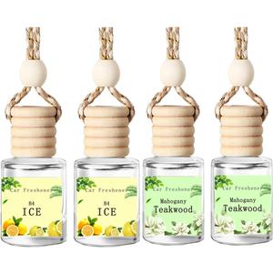 Hanging Car Air Freshener Diffuser, Long Lasting Essential Oil Diffuser, Premium Hanging Scent Air Freshener for Car Interior, Odor Eliminator to Refresh Driving Space and Create Aromatic Car Oasis