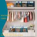 homyfort 11x11 Inch Storage Cube Bins, Fabric Cube Storage Organizer Baskets Box with Handles for Organizing Clothes, Toys, in Pantry, Closet Shelf, Nursery, Kids Room (Blue)