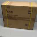 DMI Drop Arm Portable Toilet Commode, Extra-Wide Seat, 500 Pound Weight Capacity, Bucket with Lid Included, Adjustable Legs, Elderly Assistance Products, Grey