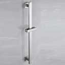 Bathroom Shower Slide Bar with 360 Adjustable Handheld Shower Head Holder Wall Mount Shower Bar SUS 304 Stainless Steel, Brushed Nickel