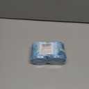 LaRibbons Christmas Wired Ribbon 2.5 inch Double Faced Blue Snowflakes and Striped Christmas Ribbon for Tree Garland, Wreath Bow, Xmas Crafts Decorations, 2 Rolls 10 Yards Total