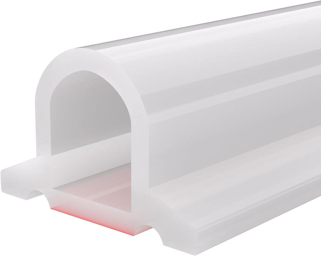 Duzzy 67 Inch Collapsible Shower Threshold Water Dam, Ideal for Wheelchair Accessible, Suitable for Accessibility ADA Handicap Showers (Translucent)