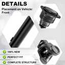 PartsFlow 28.5" Front Drive Shaft Assembly Compatible with 2004-2012 Chevrolet Chevy Colorado GMC Canyon 4WD & 2006 Isuzu i-350/2007-2008 i-370 Replaces 15104642/25843685 / 65-9516