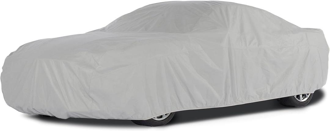 Covermates Contour Fit Car Cover - 3-Layer Construction, Mesh Vent, Elastic Hem, Vehicle Covers, Grey