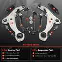 A-Premium 10Pcs Front Suspension Kit, Lower Control Arm, Sway Bar Link, Inner & Outer Tie Rod End, Rack And Pinion Boot, Compatible with Nissan Altima 2007 2008 2009 2010 2011 2012 2013