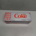 Diet Coke Fridge Pack Diet Soda, 7.5 fl oz Cans, 10 Pack - Mini Soda Soft Drinks, BB Date:07/07/25