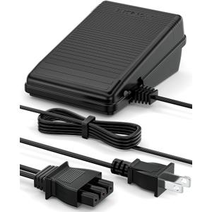 VHBW for Singer Sewing Machine Foot Pedal,359102-001 Compatible with Singer 2263,4423,e99670, 8280,4452,2277,4411,3116,3337,1304,M3220,3342,4432,1120,50t8,3232, D-Shape Plug Foot Pedal