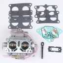 BH-Motor New Carburetor With Carb Repair Kit for Kawasaki Mule 3000 3020 3010 2001-2008 Replace # 15003-2766