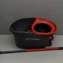 O-Cedar EasyWring Microfiber Spin Mop, Bucket Floor Cleaning System, Red/Gray, Standard