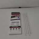 Cabinet Hero Slimline Door Protector  Slip-On Plastic Edge Guard  Protect Kitchen & Drawer Fronts  Prevent Wear, Chipping, Discoloration, Cabinet Bumpers  3/4" Thick, 18" Length  Clear, Pack of 4 (18" Length x 3/4" Door Thickness (Pack of 4))