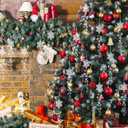 Vertintong 8 Pcs Christmas Tree Snowflake Decoration Crystal Ornaments Acrylic Clear Hanging Crystals Icicle Drop for Xmas New Year Winter Party Supplies