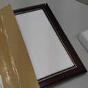 upsimples 11x22 Diploma Frame with Tassel Holder for 8.5x11 Certificate and 5x7 Photo with Black over Gold Mat, High Definition Glass, Mahogany with Gold Beads, 1 Pack