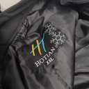 Men's Detachable Hooded Ski Jacket - Waterproof Padded Warm Lined Winter Jacket, Windproof Parka (Black)