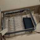 JASIWAY Dish Drying Rack in Sink, Expandable Stainless Steel Dish Drainer for Kitchen Sink, Dish Strainer Rack, Retractable Over Sink Dish Rack with Utensil Holder, 13.1''~16.6''D x 11.8''W, Silver