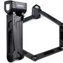 RBRL Bicycle Lock, 2.95 Ft Folding Locks, Heavy Duty Anti-Theft Chain Lock with Keys and Case for Bikes, E-Bikes or Scooters