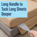 Extra Long Bed Sheet Tucker Tool 2 Pack, Ergonomic Bed Lifter for Changing Sheets, Bed Maker Helper for Heavy Mattress, Mattress Lifter Tool for Tucking Fitted Duvet Covers, Reduce Back Pain