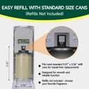 Anydry Automatic LCD Air Freshener Dispenser Wall Mount or Free Standing, Programmable Spray for Bathroom Home Office Hotel Commercial Use, Compatible with Glade Refills, White