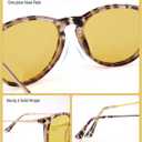 2 x Night Vision Glasses for Women Men, Polarized Trendy Yellow Lens Glasses for Night Driving, UV400 Protection