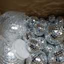 54 Pcs Mini Silver Disco Balls - Hanging Mirror Ornaments for Party, Wedding, Christmas Supplies (1.2 Inch, 2 Inch, 3.2 Inch, 4 Inch)
