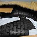 2PC 16x6.50-8 Flat Free Lawn Mower Front Tires and Wheels with 1" Bearings.