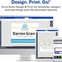 Avery Customizable Name Badges, Magnet Style, 3" x 4", Clear Name Tag Holders, White Laser/Inkjet Printable Inserts, 24 Total (8780) (True)