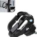 Motorcycle Helmet Hook, Motorcycle Double Claw Hook, Helmet Luggage Bag Hook Holder for Moped Scooters Bicycles (Black)