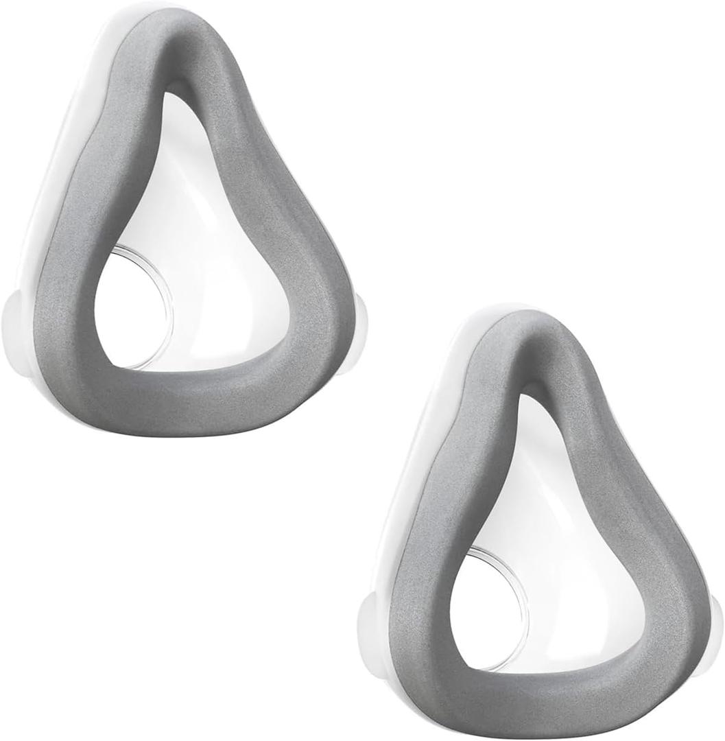 2-Pack Replacement Cushion Compatible with AirTouch F20 Full Face Mask, Ultra-Soft Memory Foam Interface for CPAP/BiPAP, Reduces Red Marks & Air Leaks, Size Medium (M)