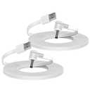 Charge Cable Compatible with Spotlight Cam Battery and Stick Up Cam Battery, 20ft Charge Cord to Power Security Camera Continuously, 2 Pack, White