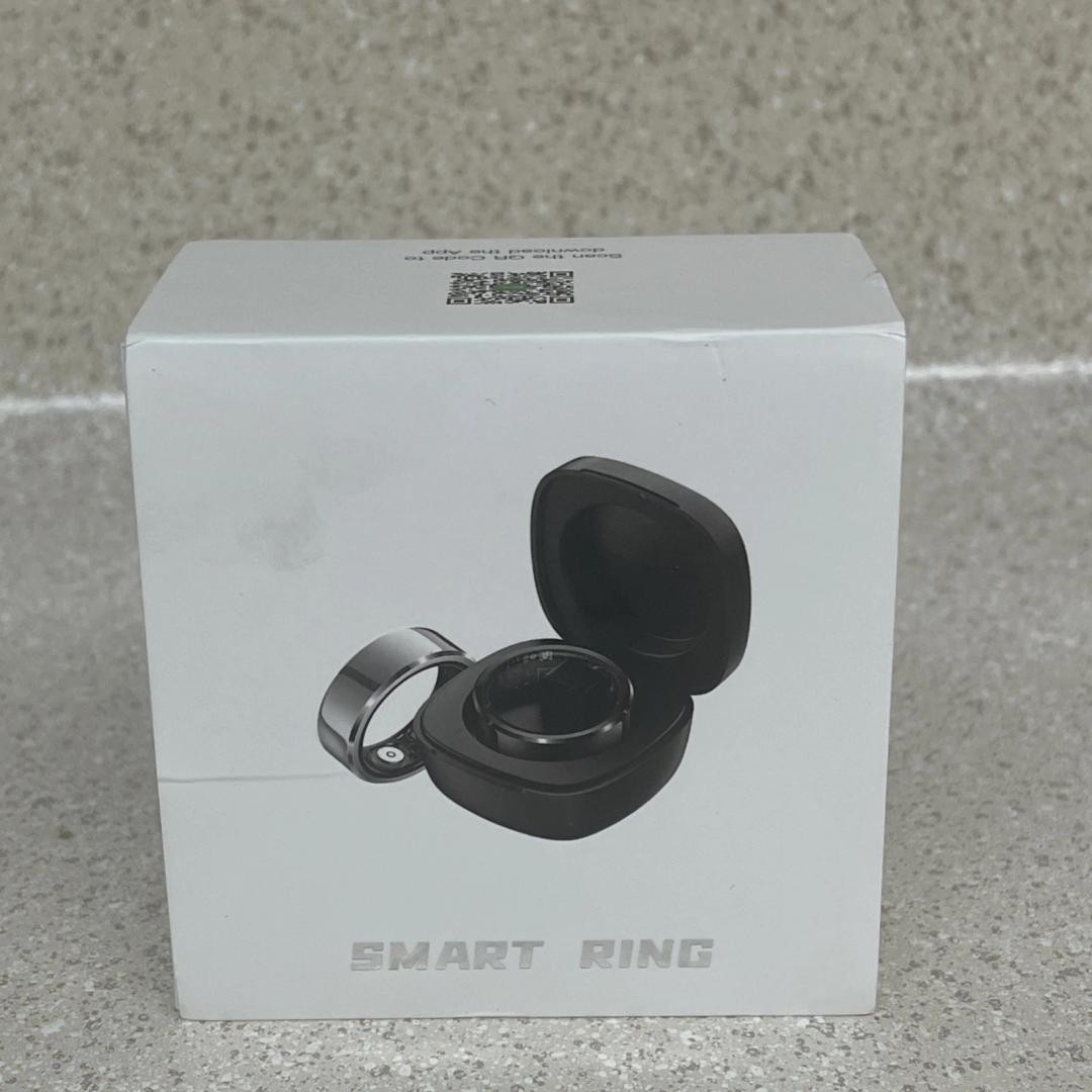 Bluetooth 5.1 Smart Ring Waterproof Health & Fitness Tracker Size 8 w/ Charger