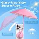 Phone Umbrella for Sun Shade Magnetic: Universal Thumbs Up Cell Phone Umbrella for iPhone Sunshade UV Protection Teen Girl Women Gifts for Mothers Day Pool Travel Beach Accessories Vacation Essentials